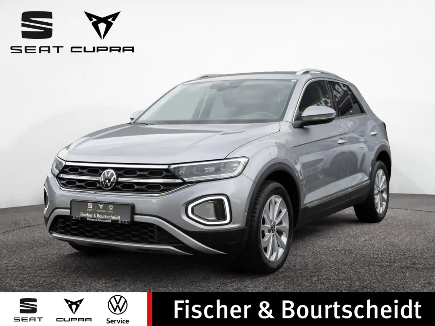 Volkswagen T-Roc 1.5 TSI Style DSG NAVI KAM LED SHZ APP Silber - 1