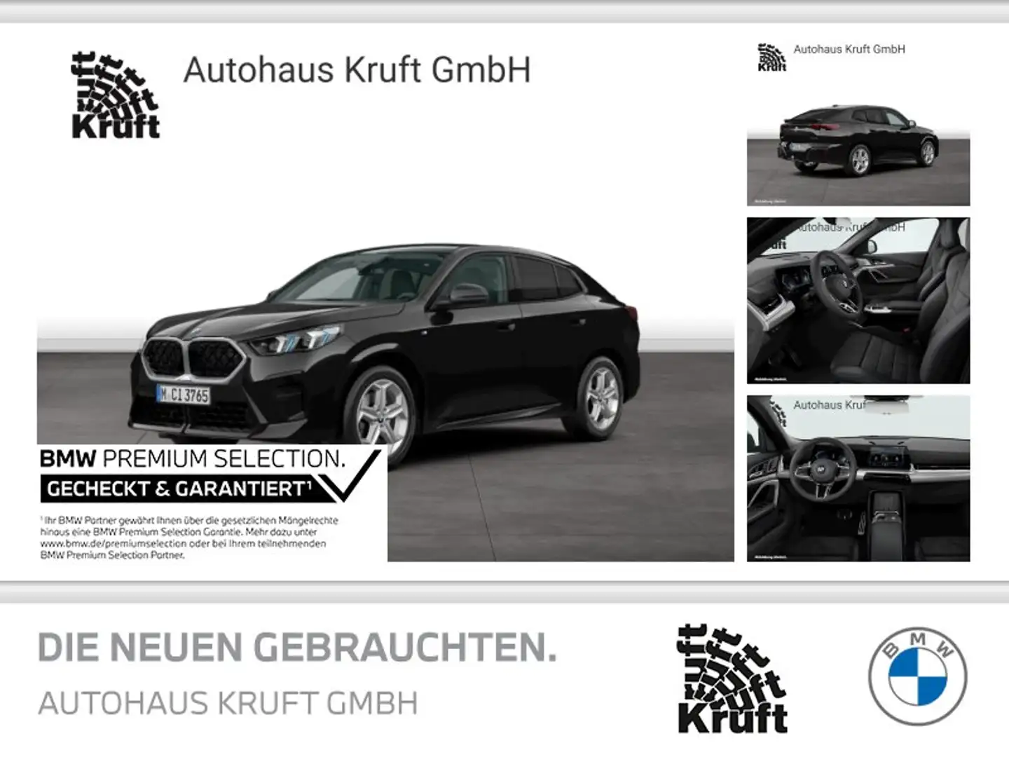 BMW X2 sDrive20i M SPORT+PANO+HUD+ACC+KAMERA+AHK Schwarz - 1