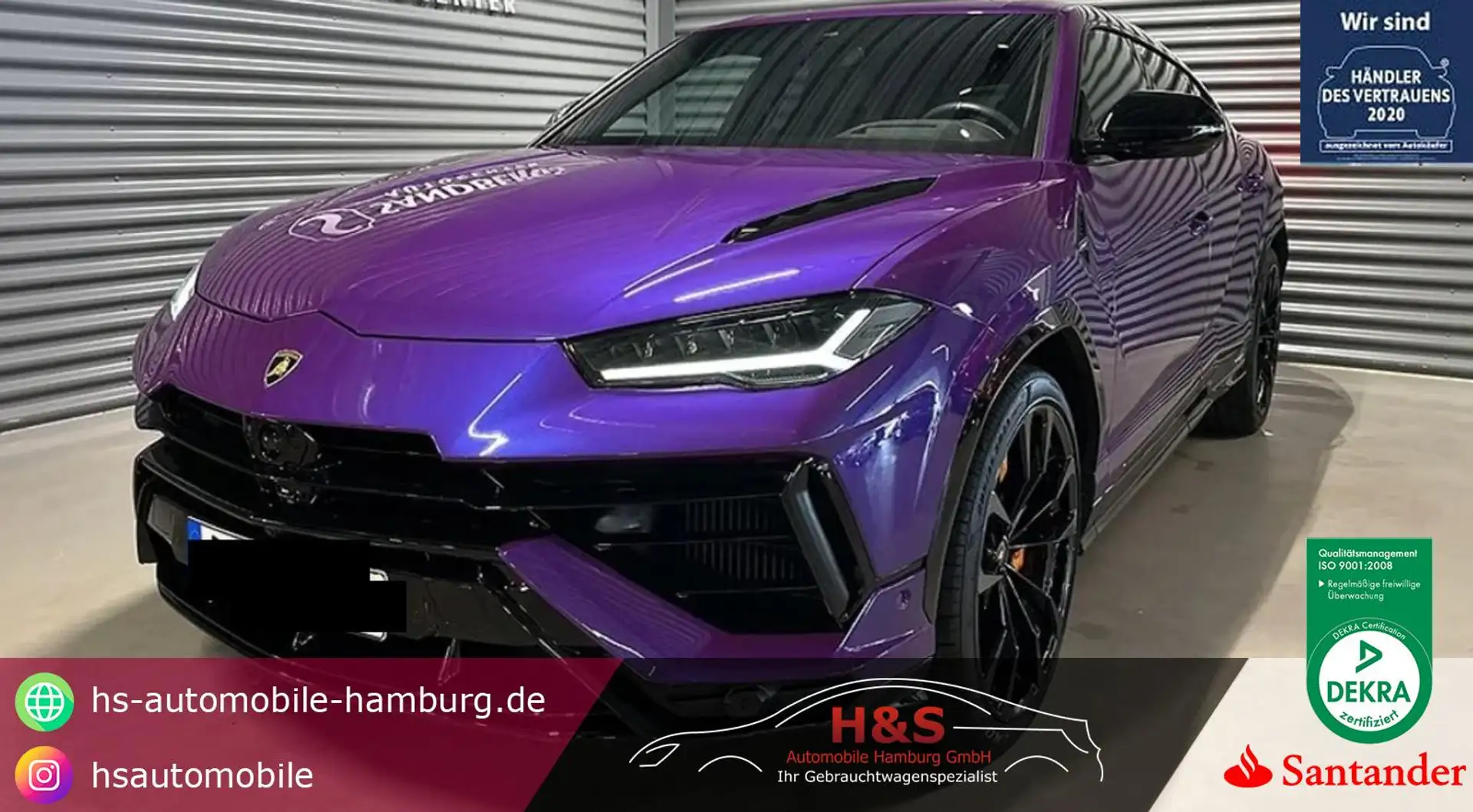 Lamborghini Urus S *PANO/B&O/AHK/MASSAGE/SOFTCLOSE* Violett - 1