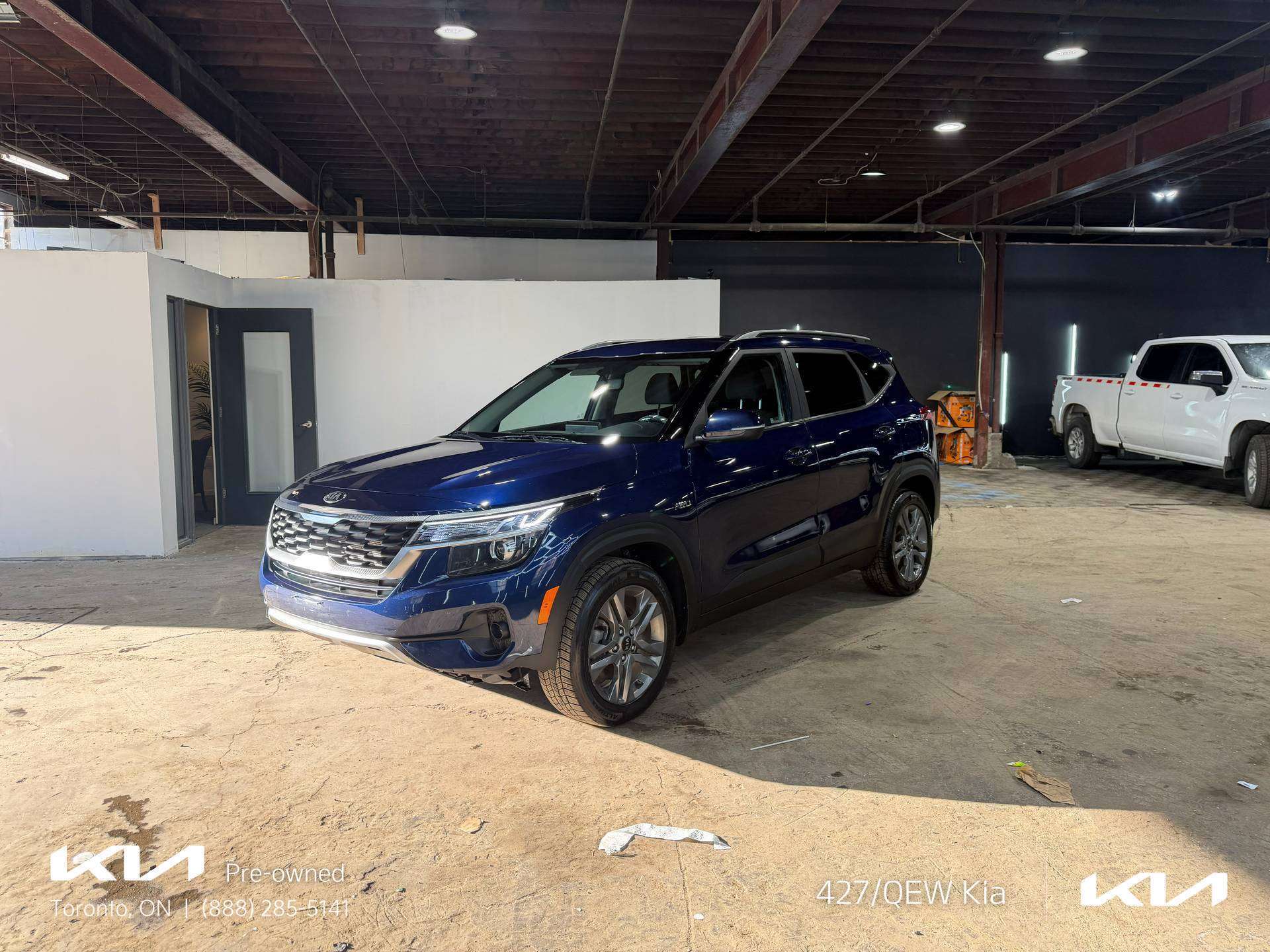 Blue 2021 Kia Seltos LX AWD SUV / Crossover All-Wheel Drive Automatic