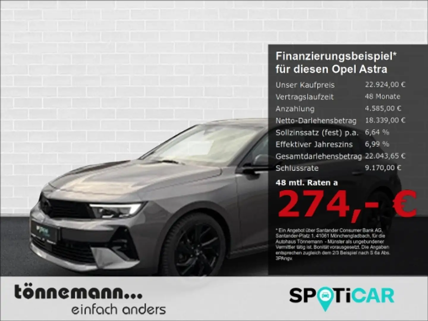 Opel Astra L LIM ULTIMATE PAKET AT+LED+NAVI+360 GRAD KAMERA+S Gris - 1