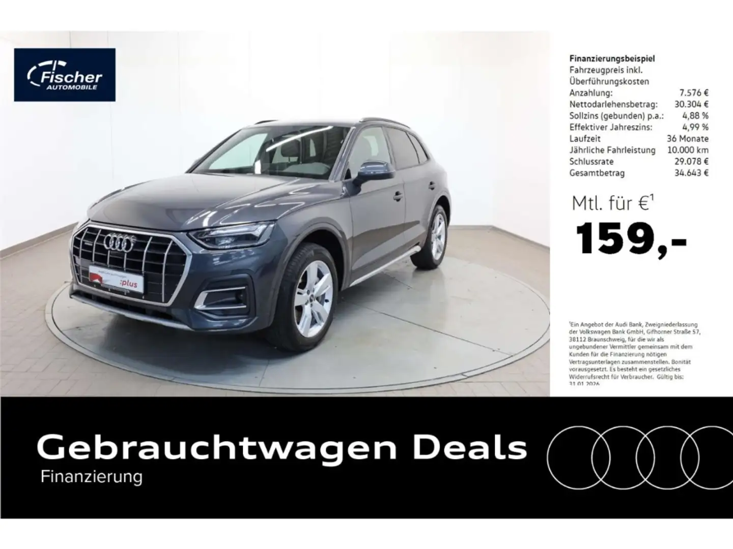 Audi Q5 50 TDI quattro S line Gris - 1