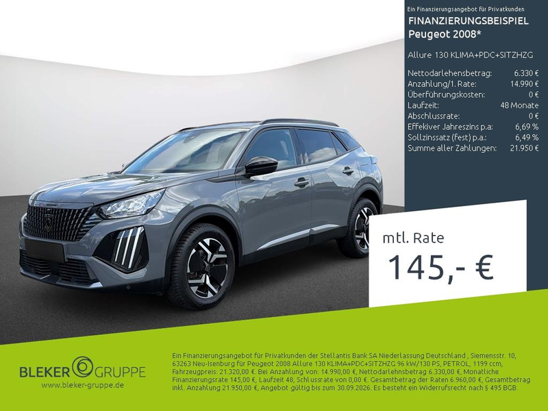 Peugeot 2008 Allure 130 KLIMA+PDC+SITZHZG