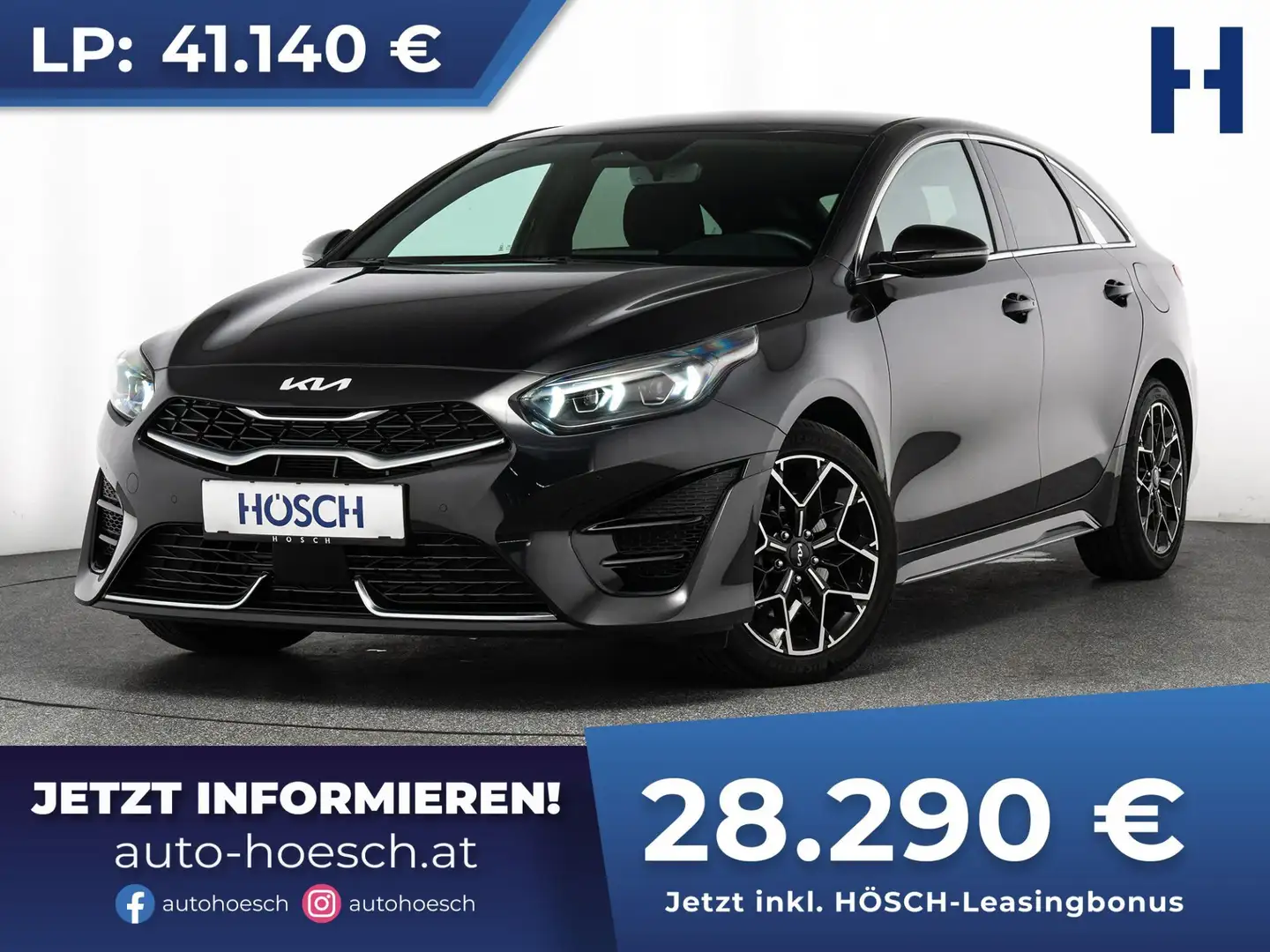 Kia ProCeed / pro_cee'd 1.5 GT-Line Aut. ASSISTENZ KAMERA TOP-ANGEBOT ++ Schwarz - 1