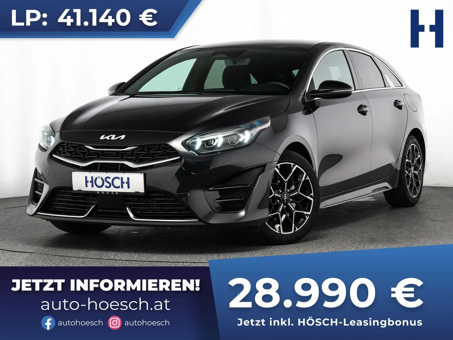 Kia ProCeed / pro_cee'd 1.5 GT-Line Aut. ASSISTENZ KAMERA TOP-ANGEBOT ++ Schwarz - 1