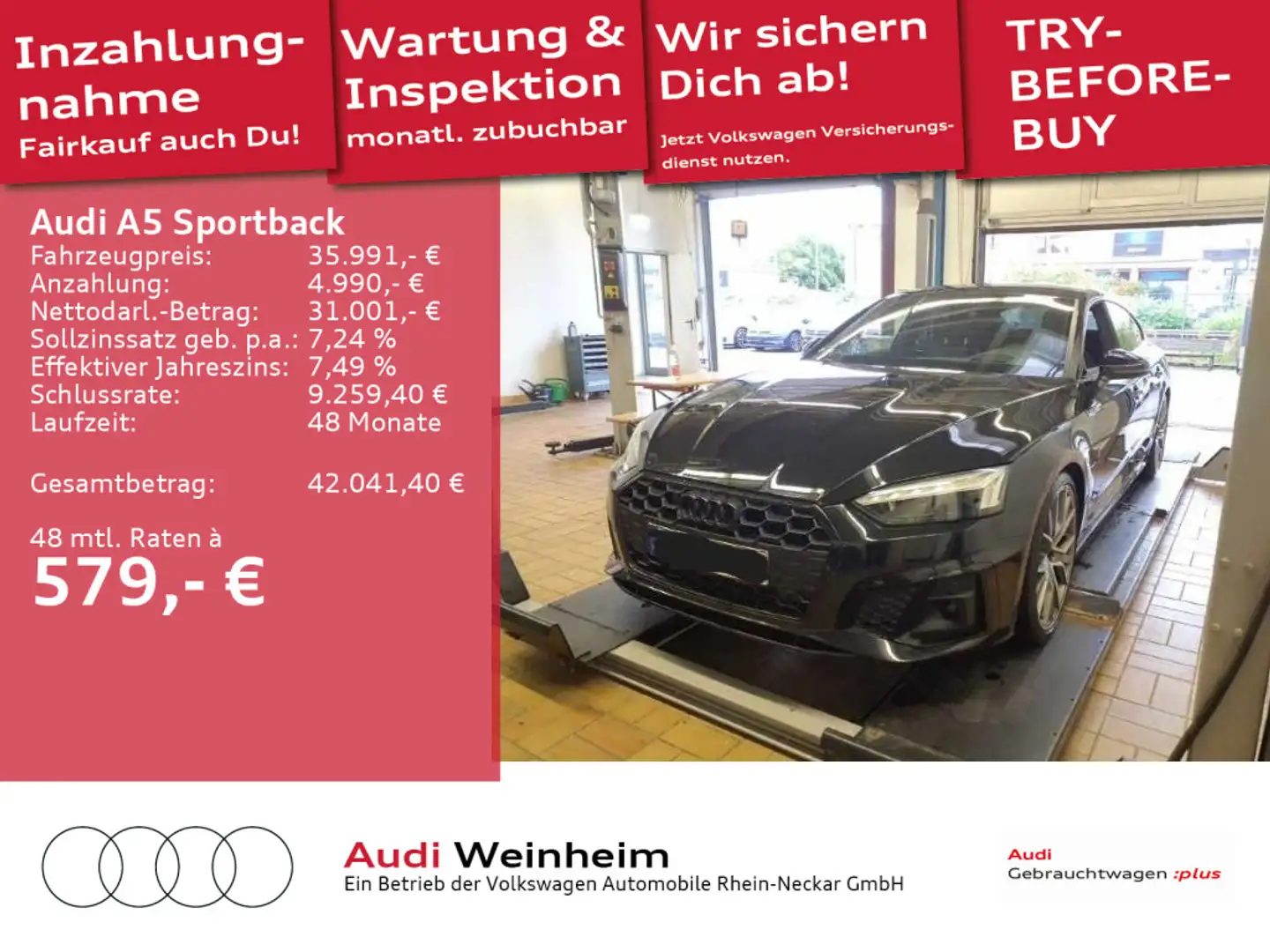 Audi A5 40 TDI Black Competition S-Line uvm Schwarz - 1