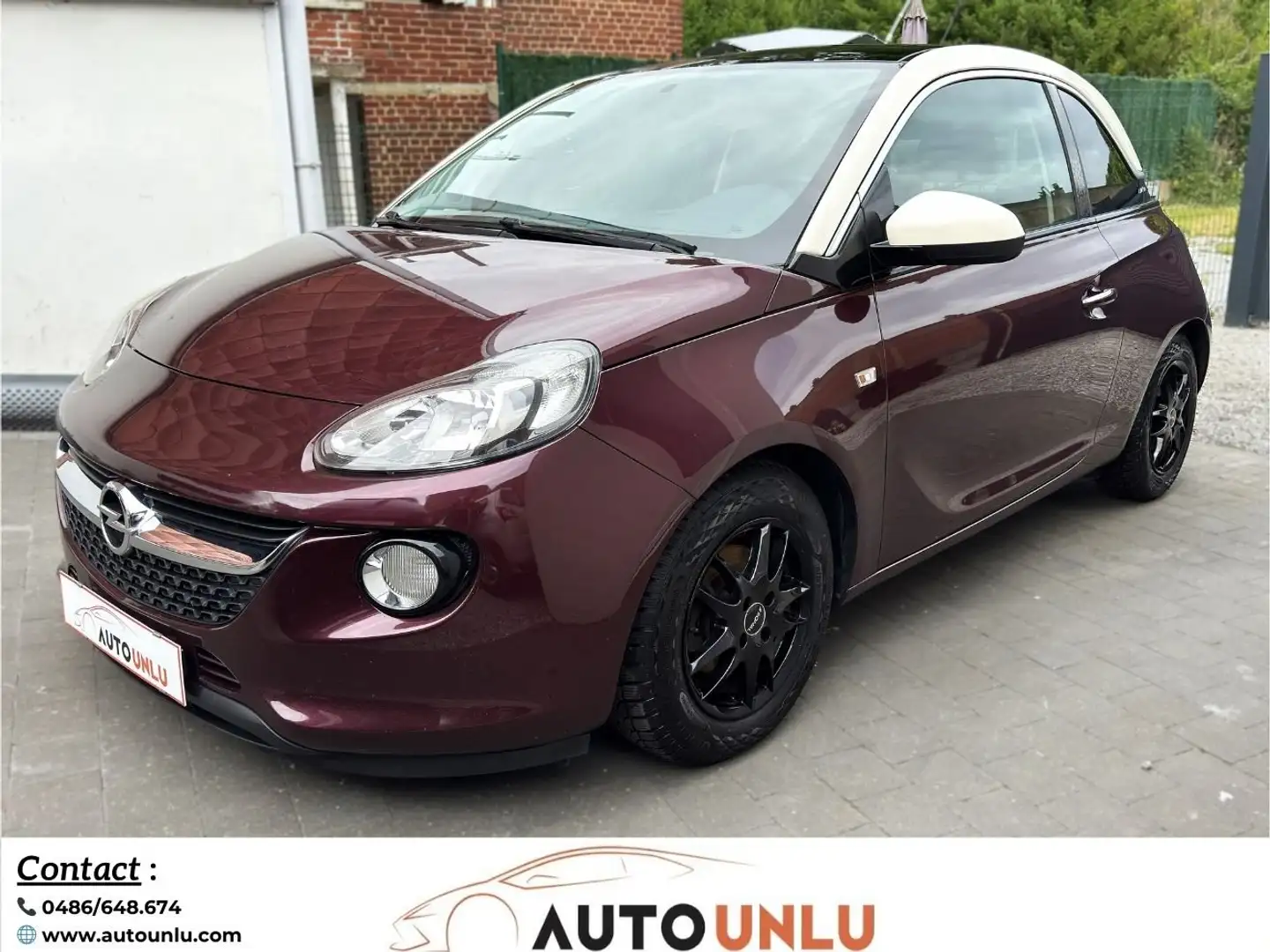 Opel Adam 1.0 Turbo 115 ch // Euro 6b // Cuir – Clim Auto Mauve - 1