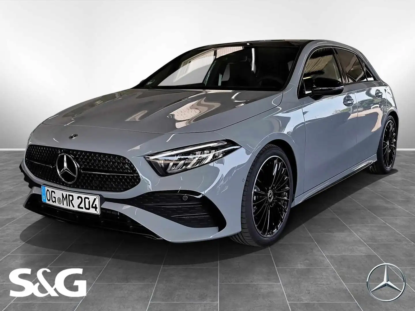 Mercedes-Benz A 200 AMG MBUX+RüKam+LED+Pano+HuD+Standhzg+Night Grigio - 1