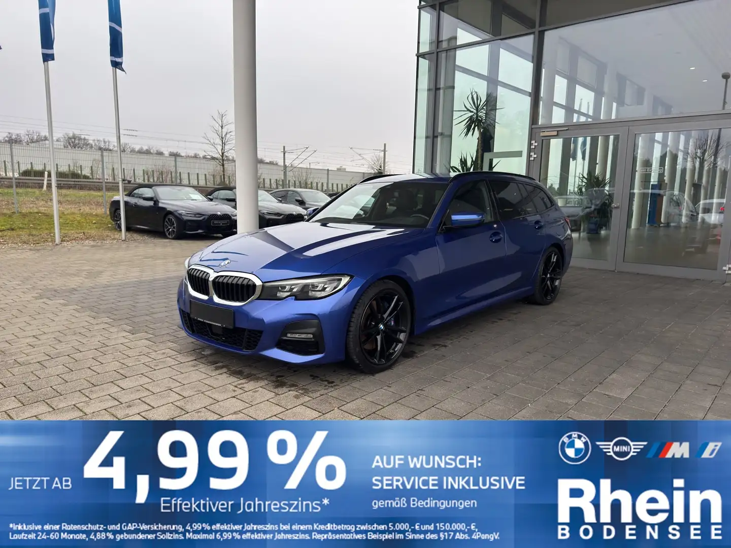 BMW 320 d Touring M Sport AHK ACC Hifi Sonnenschutz Blau - 1