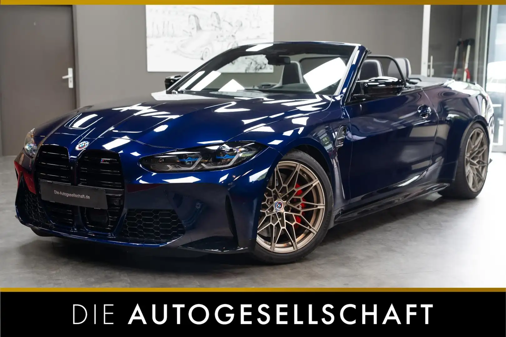 BMW M4 Cabrio xDrive Compt.*LASER*HUD*SCHALENSITZE* Blau - 1