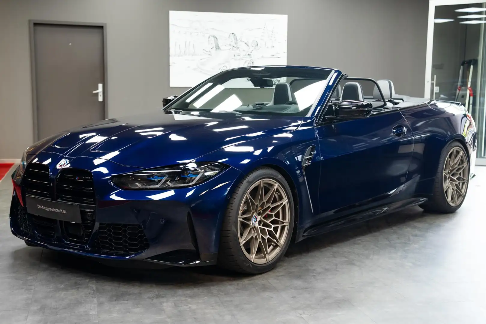 BMW M4 Cabrio xDrive Compt.*LASER*HUD*SCHALENSITZE* Blau - 2
