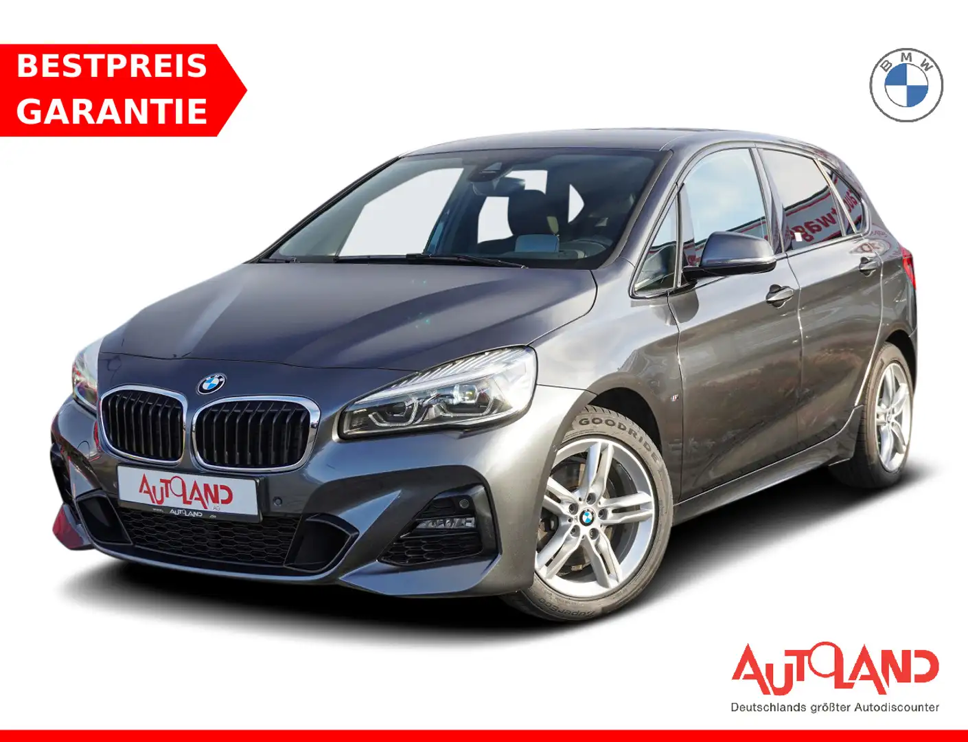 BMW 220 d xDrive M Sport Active Tourer LED AHK Navi Grau - 1