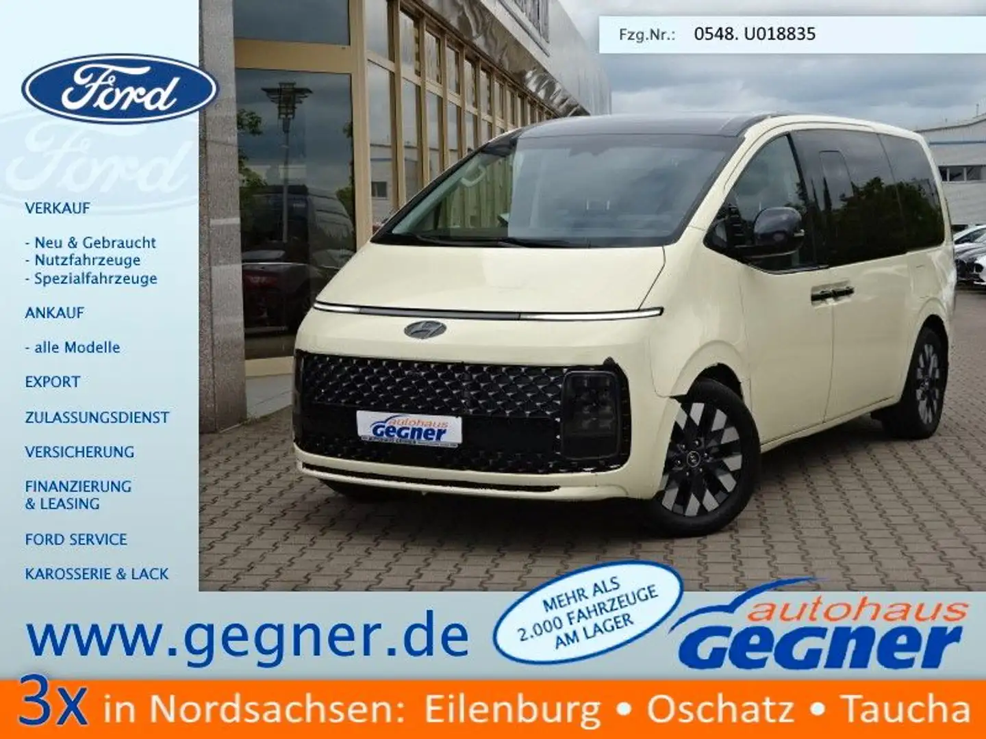 Hyundai STARIA 177PS Autm. Signature 4WD Navi Leder Taxi Gri - 1