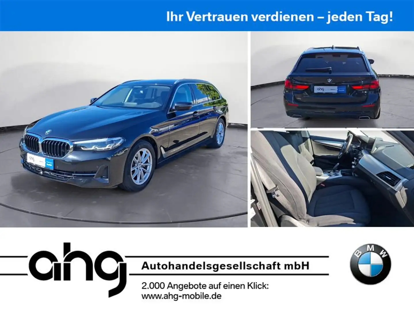BMW 520 d Touring Live Cockpit Pro AHK HIFI Parking A Schwarz - 1