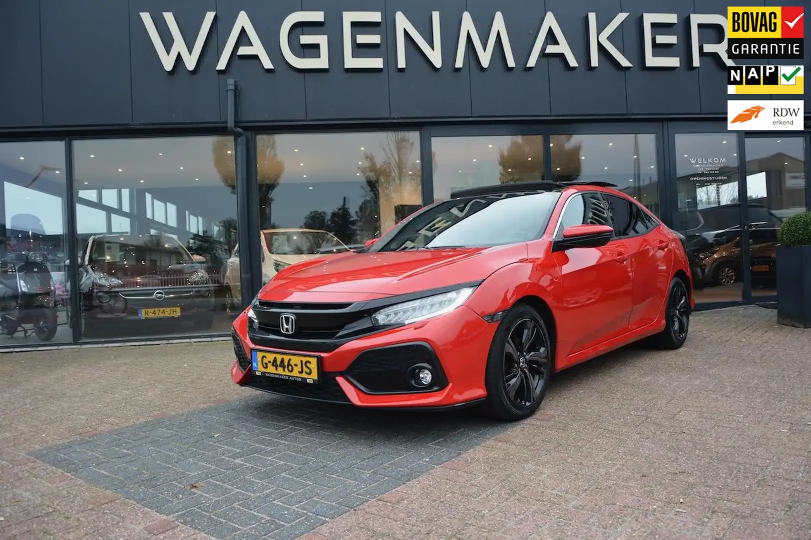 Honda Civic 1.0 i-VTEC Executive Adap Cruise|PANO|Cam|NAVI! Rouge - 1