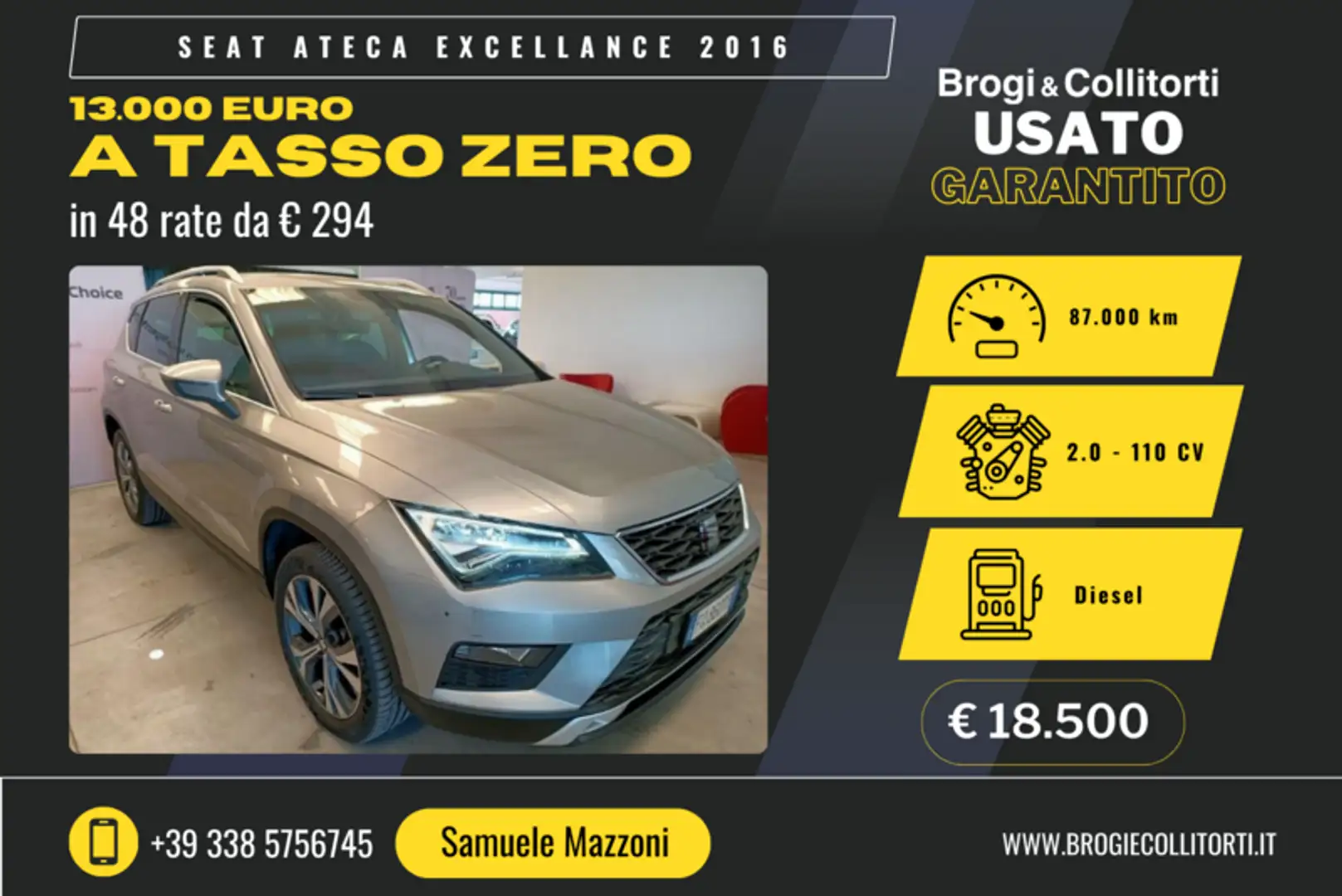 SEAT Ateca 2.0 tdi Xcellence 4drive 2.0 tdi excellence 150 c Gris - 1