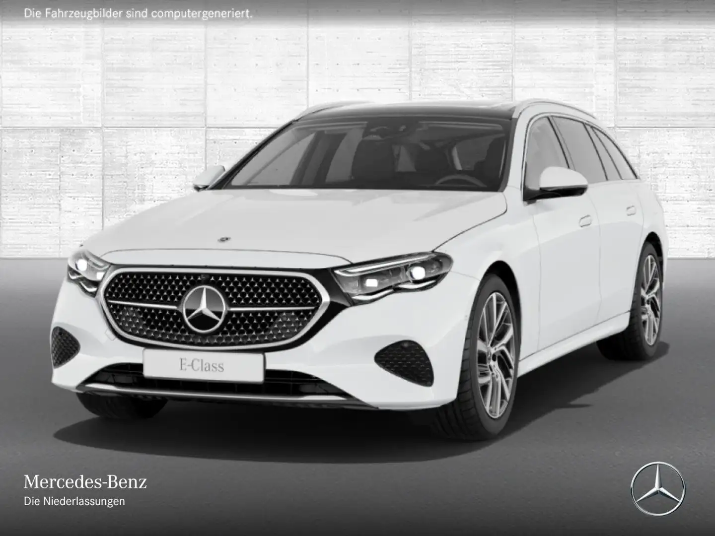 Mercedes-Benz E 300 e T Avantgarde 360° Pano Burmester Distr. 9G Weiß - 2