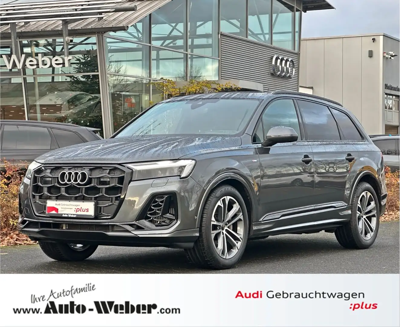 Audi Q7 55TFSI qu S LINE BLACK HUD PANO AHK 7-SITZER Grau - 1