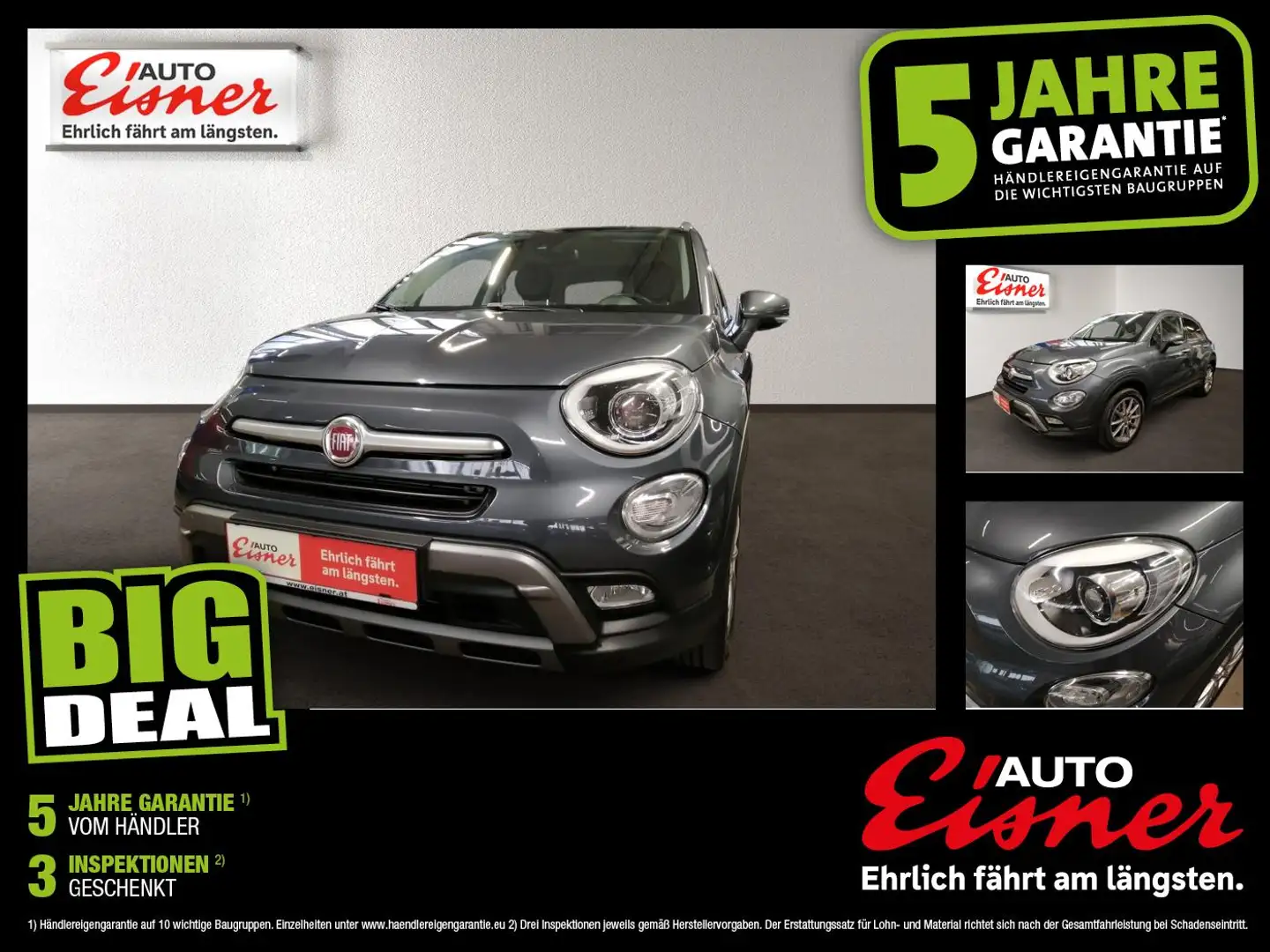 Fiat 500X 2.0 AT Allrad, Automatik Grau - 1