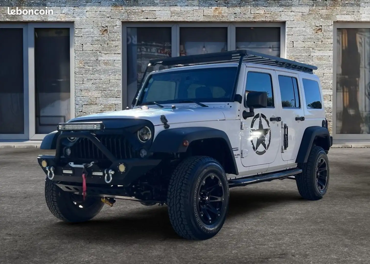 Jeep Wrangler top config 2.8 crd 200 unlimited awd bvm plus de 15000 d'equipements pas malus Blanc - 1