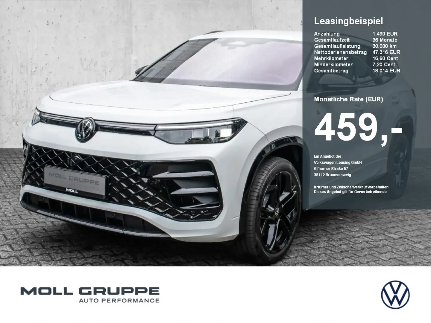 Volkswagen Tayron R-Line 2.0 l TDI 4MOTION DSG NAVI LED Blanco - 1