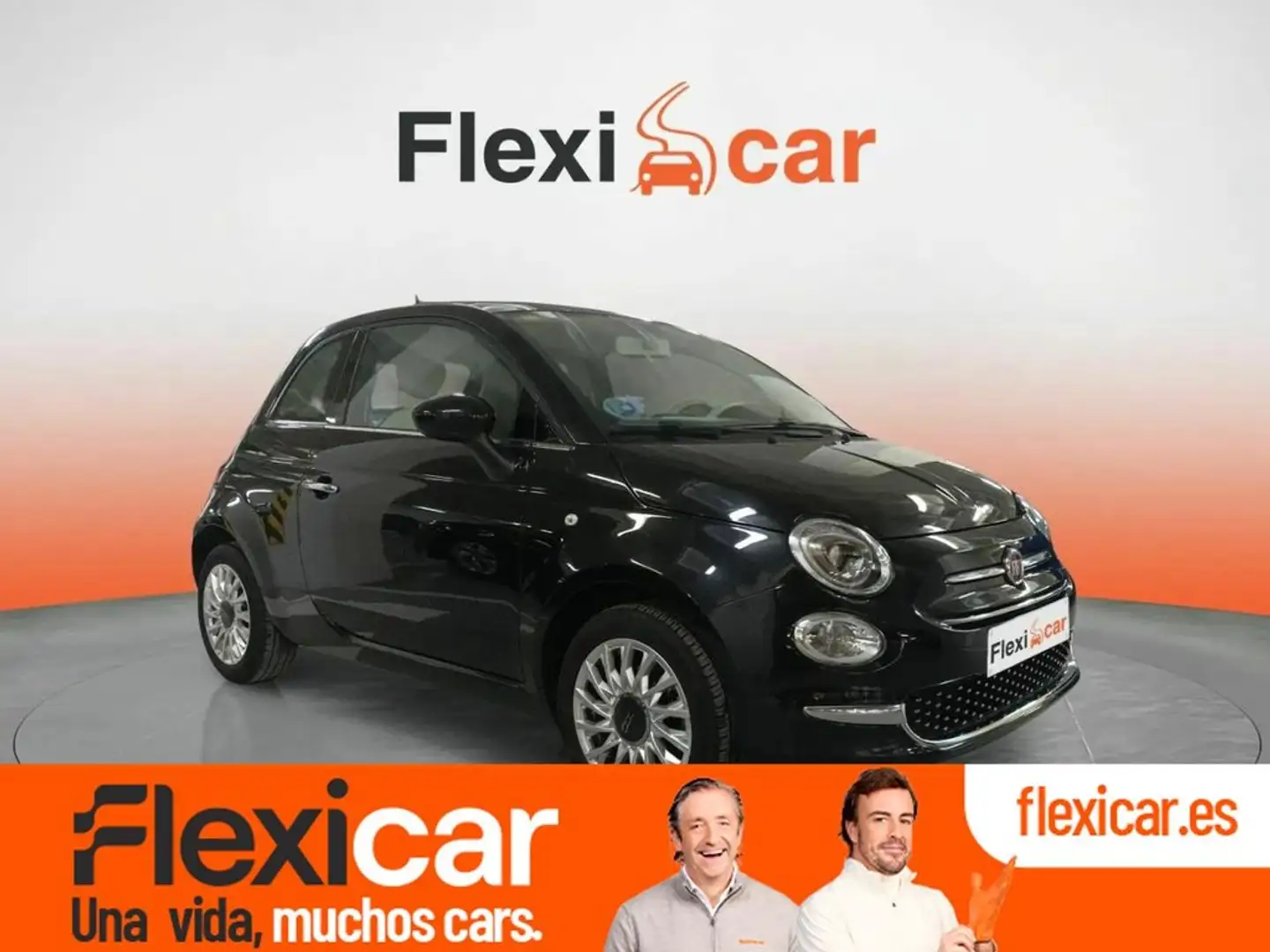 Fiat 500 1.2 Lounge Negro - 1