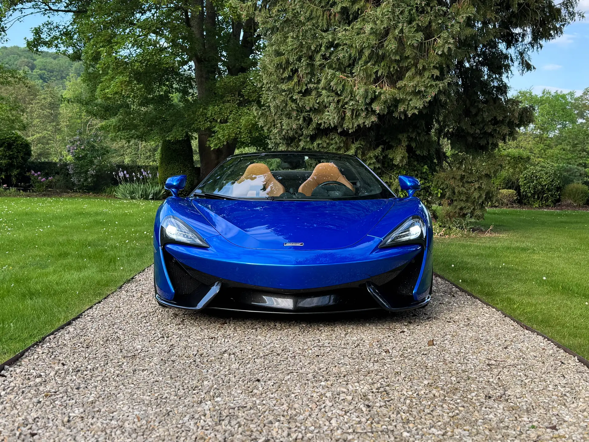 맥라렌 570S 570 Sport Spider 2018 파랑 사진 2