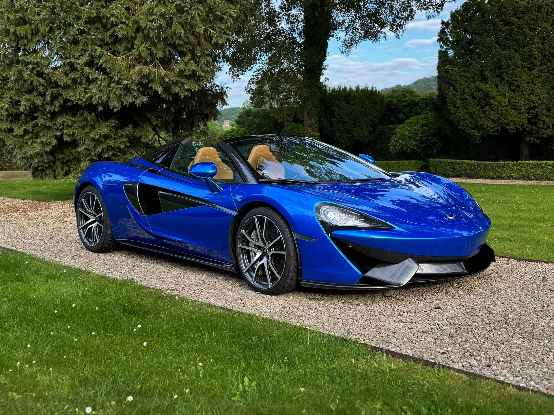맥라렌 570S 570 Sport Spider 2018 파랑 사진 3