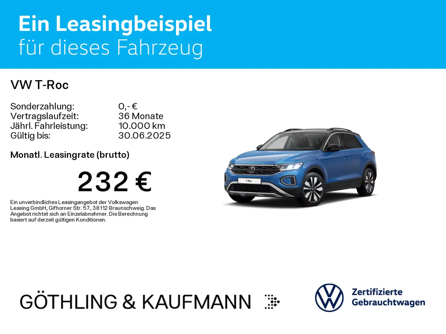 Volkswagen T-Roc Life MOVE 1.5 TSI 110kW*NAVI*STDHZG*KAM*AS Blau - 2