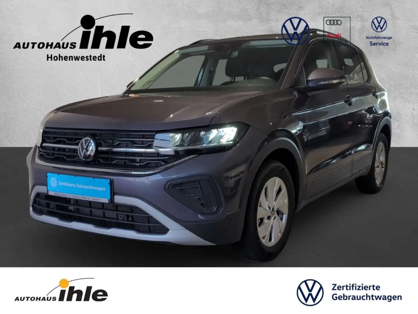 Volkswagen T-Cross Life 1,0 TSI Gar.03.2029 AHK+IQ-DRIVE+R-FAHRKAMERA Gris - 1