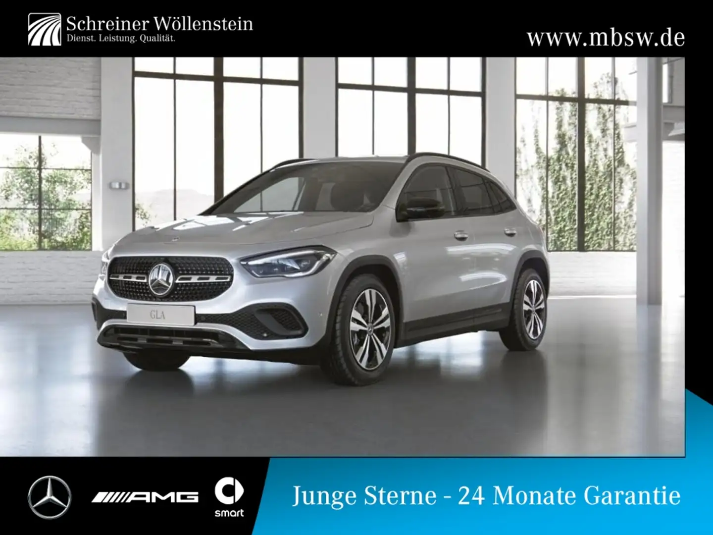 Mercedes-Benz GLA 220 d 4M Progressive*Night*Ambi*360°*MBUX*8G Argent - 1