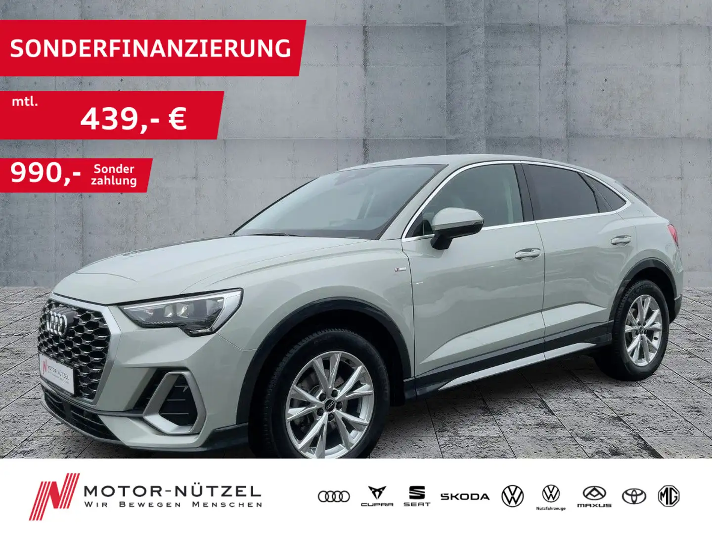 Audi Q3 35 TDI S-LINE 2xPDC+ACC+SHZ+AHK Argent - 1