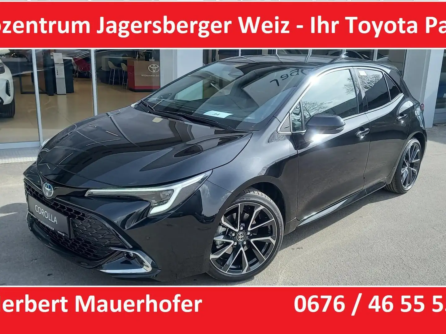 Toyota Corolla 2,0 Hybrid Lounge nur 286,--mtl.* Schwarz - 1
