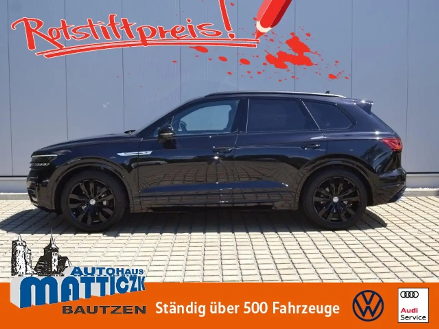 Volkswagen Touareg 3.0 V6 TDI 286 PS 4M R-Line BLACK-STYLE/LUFT/AHK/ Schwarz - 1