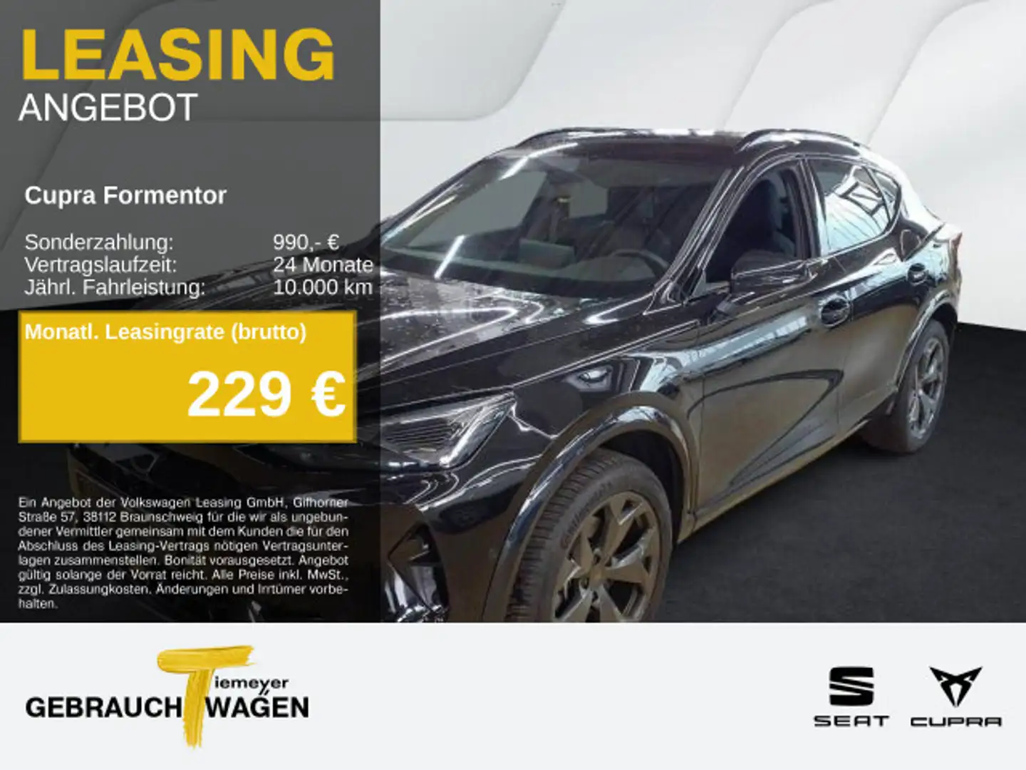 CUPRA Formentor 2.0 TDI DSG SENNHEISER 360° eKLAPPE AL Schwarz - 1