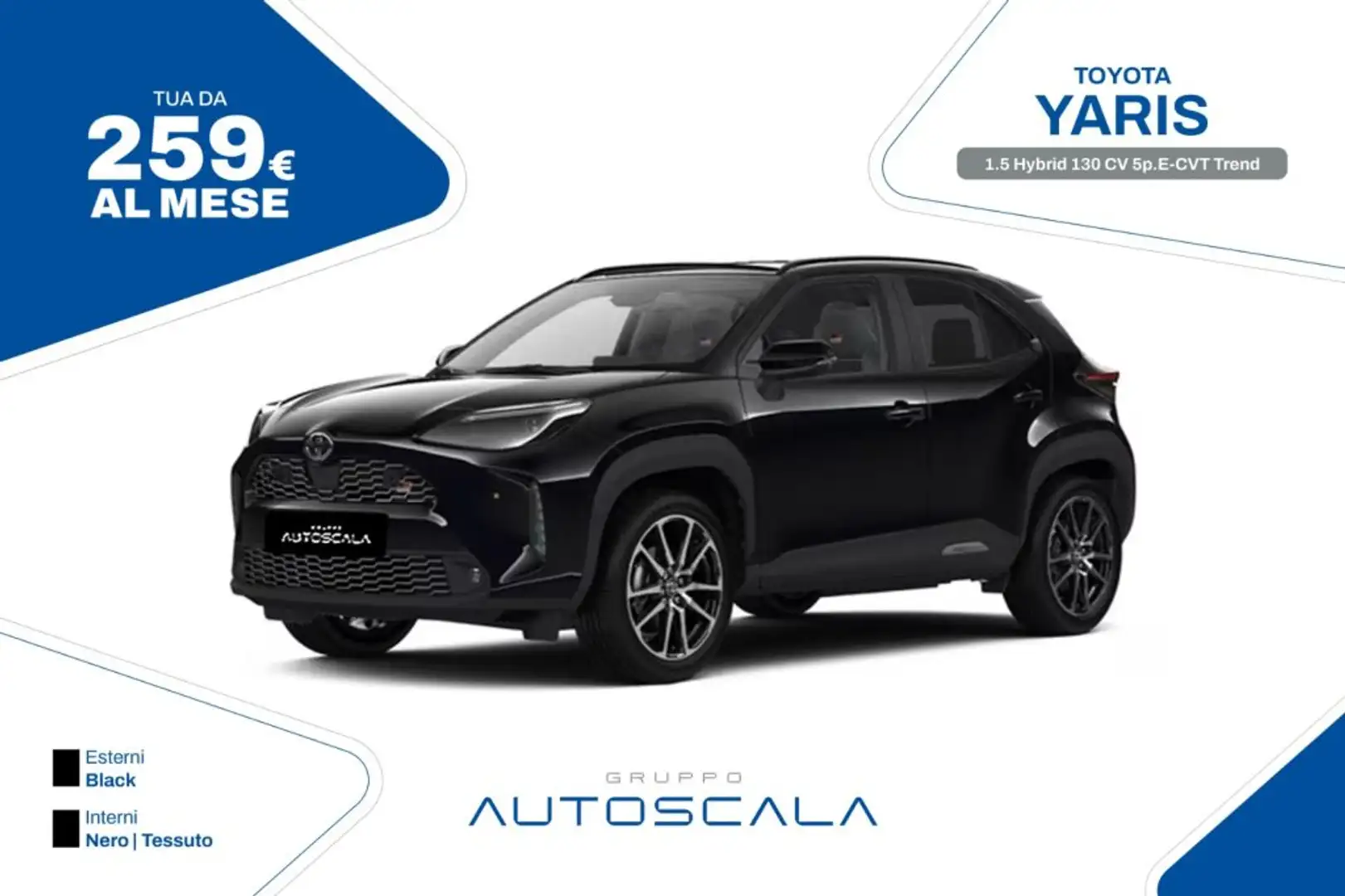 Toyota Yaris Cross 1.5 Hybrid 130 CV 5p.E-CVT Trend Nero - 1
