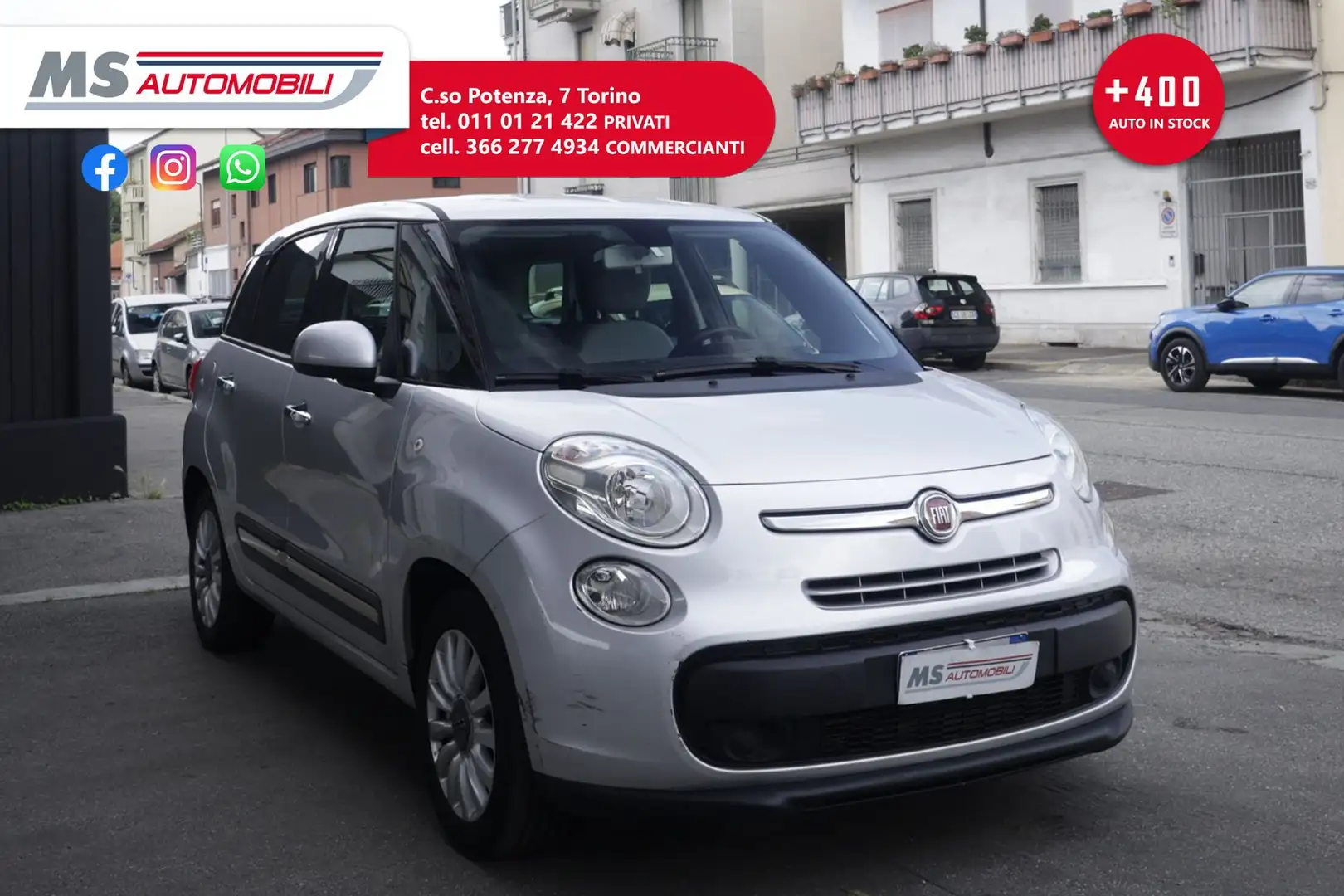 Fiat 500L FIAT 500L Living 1.6 Multijet 105 CV Lounge Unico Argento - 1