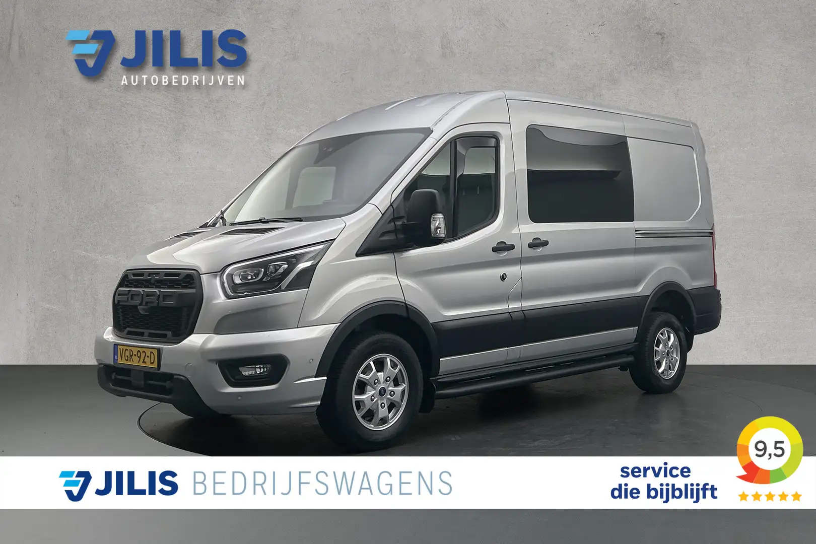 Ford Transit 2.0 TDCI 185 PK Limited Dubbel Cabine | Raptor Edi Grijs - 1