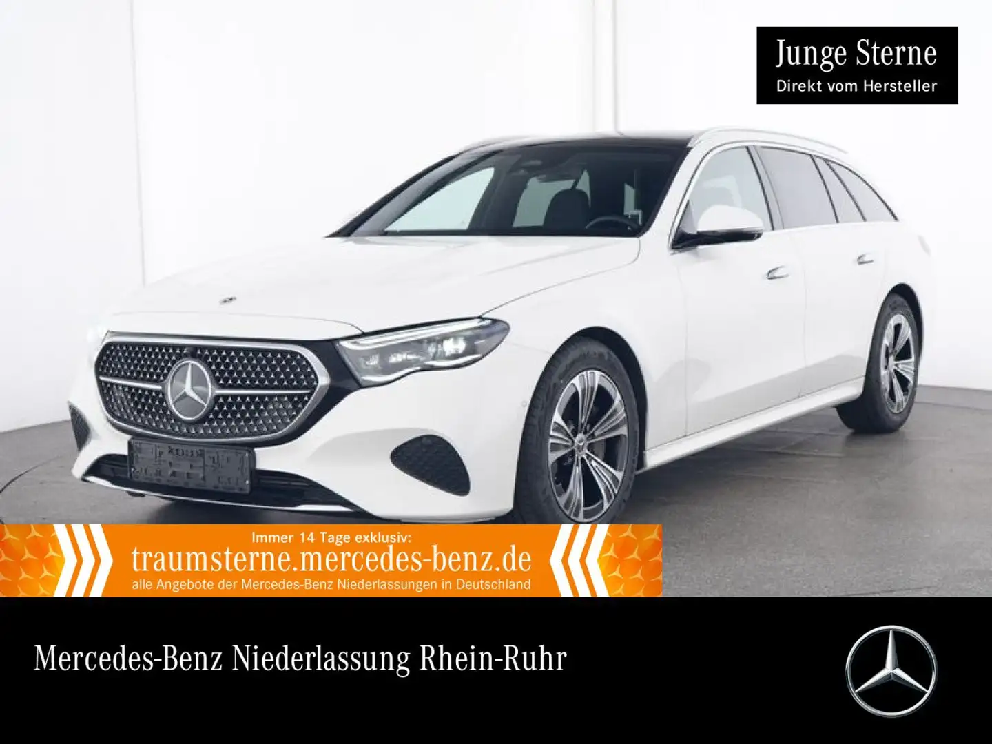 Mercedes-Benz E 450 d T 4M Avantgarde 360° Pano Distr. AHK PTS Weiß - 1