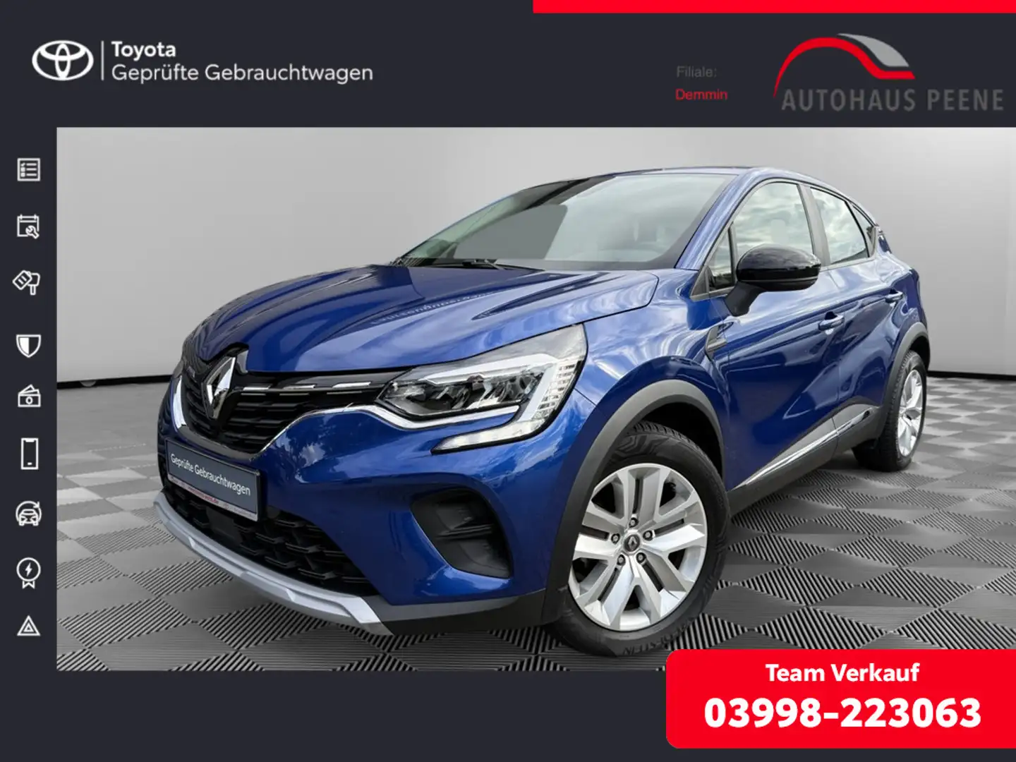 Renault Captur II 1.3 Experience Blau - 1