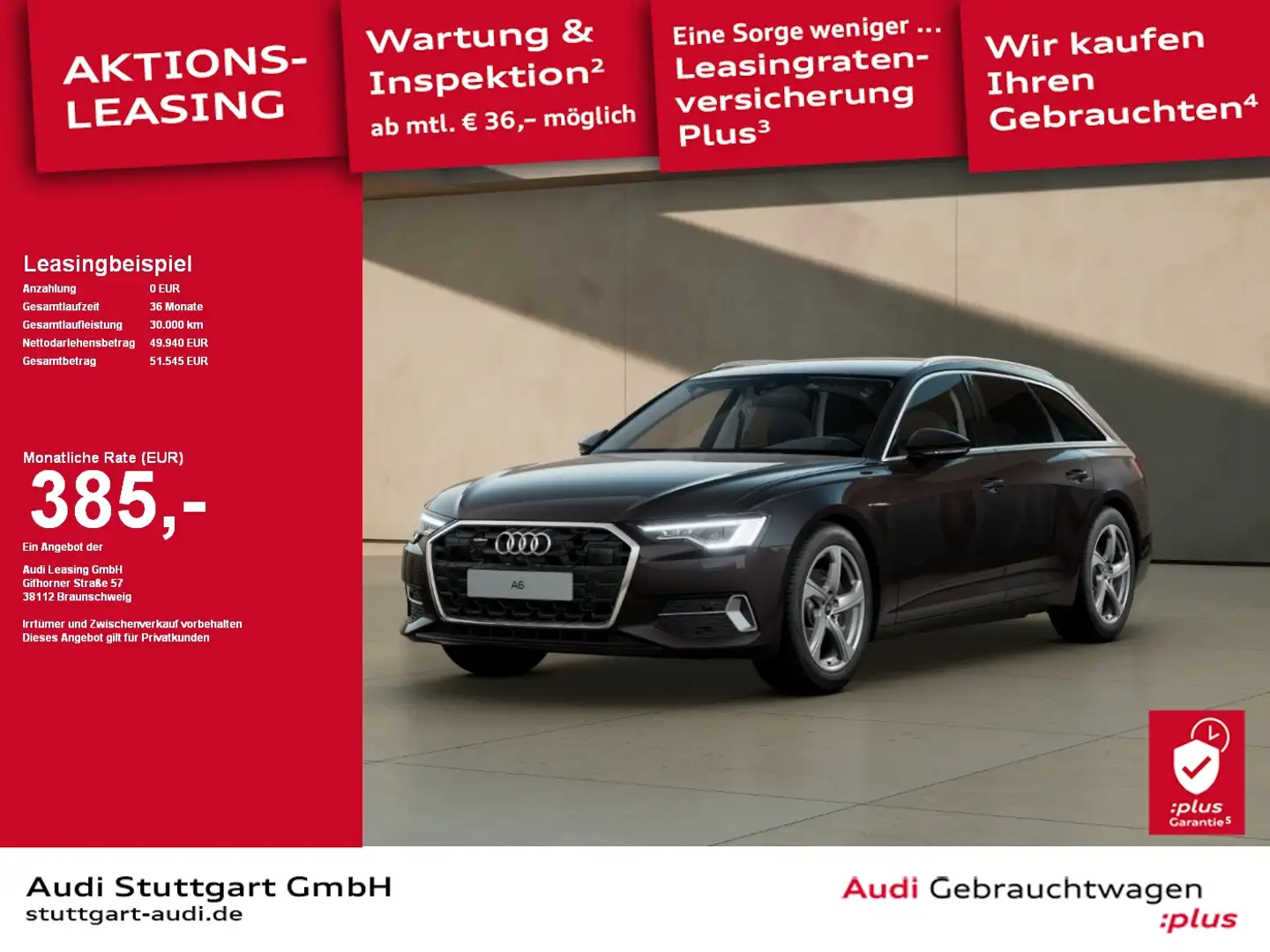Audi A6 Avant advanced 40 TDI quattro S tronic 360° Braun - 1