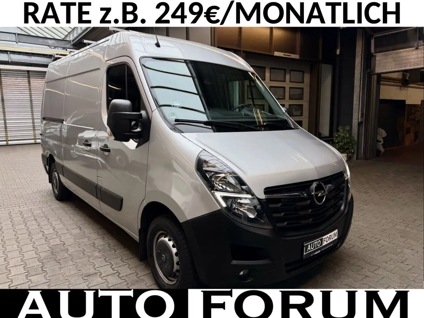 Opel Movano 2.3 D L2H2 3,5t AUTOMATIK KLIMA AHK CAM Silber - 1