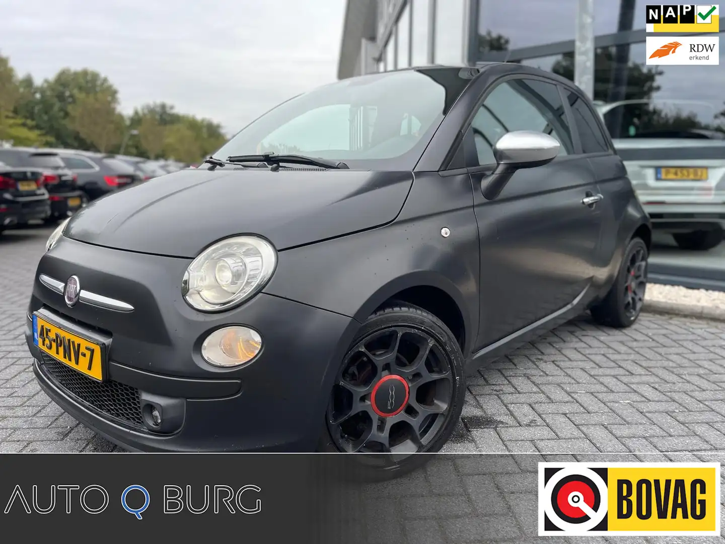 Fiat 500 0.9 TwinAir Blackjack | Uniek | 77.000 NAP | Leder Zwart - 1