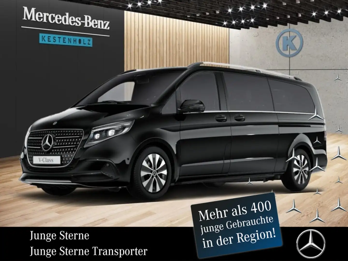 Mercedes-Benz V 300 d AVANTGARDE Extralang *MBUX*STHZ*360°KAM* Schwarz - 1