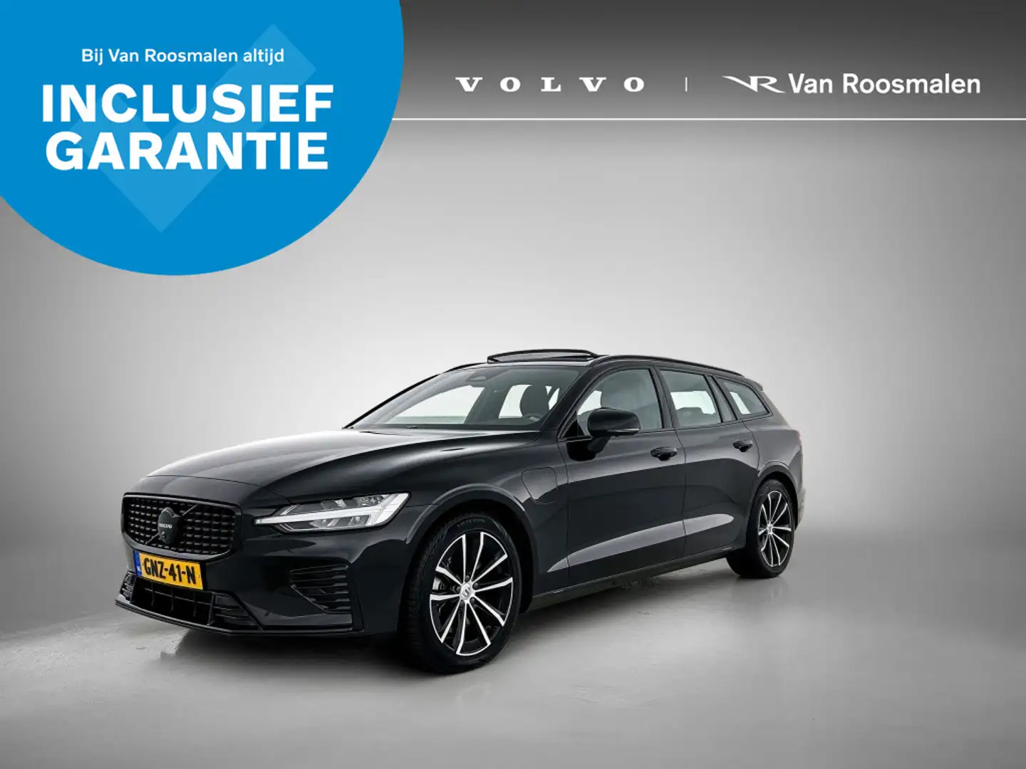 Volvo V60 2.0 T6 Black Edition | Panorama Dak | 360* | Trekh Zwart - 1
