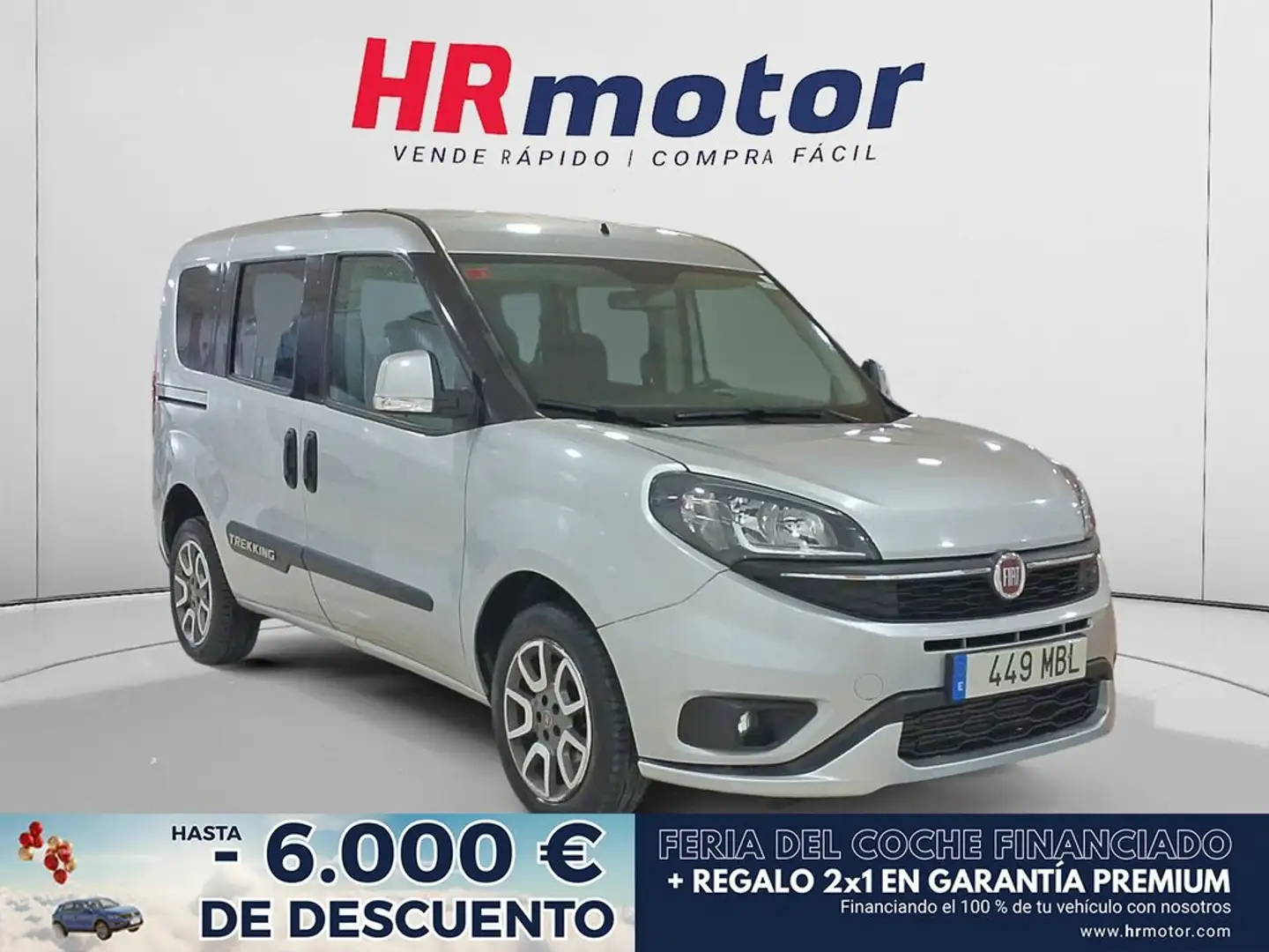 Fiat Doblo Combi 1.6Mjt Trekking 89kW Gris - 1