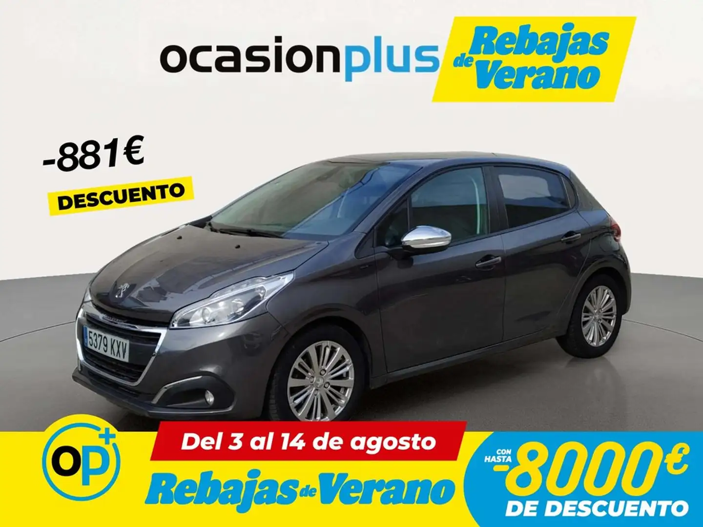 Peugeot 208 1.2 PureTech S&S Signature 82 Gris - 1