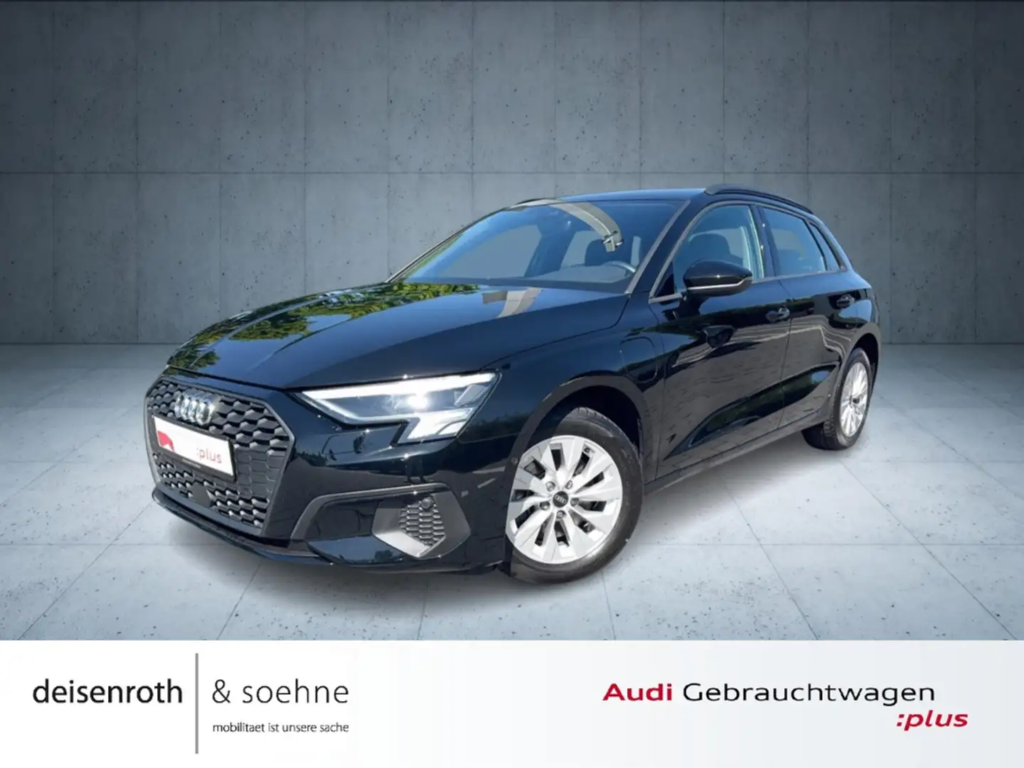 Audi A3 Sportback 40 TFSI e LED/MMI/ASI/sound/Temp/SHZ/Rel Zwart - 1