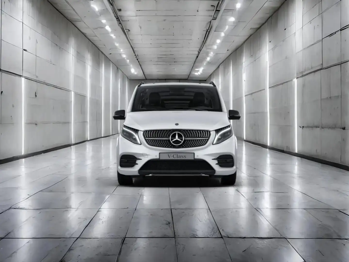 Mercedes-Benz V 300 EDITION  4M+AMG+DIST+MBUX+LED+KAM+KLIM+AHK Blanc - 2