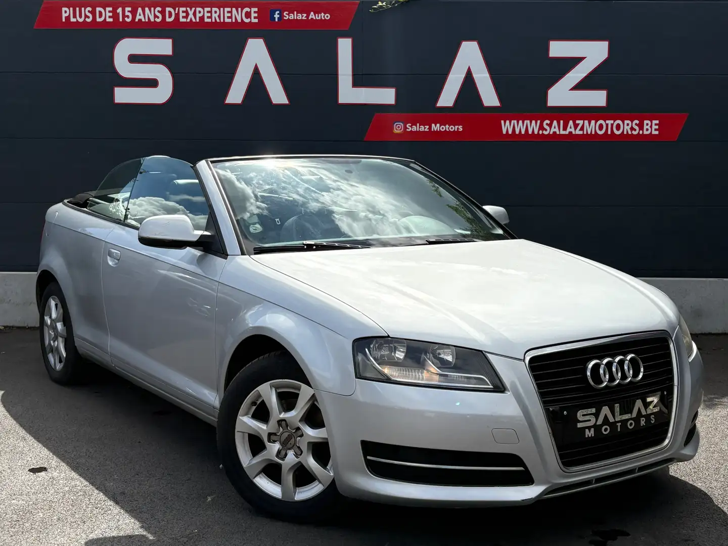 Audi A3 A3 Cabriolet 1.6 TDi Ambition/GARANTIE/EURO5 Grijs - 2